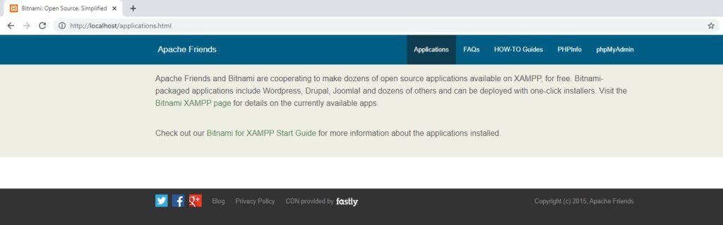 xampp aplication